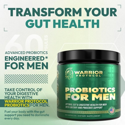 Probiotics for Men with Prebiotics Men Probiotic Supplement for Digestive..V-10 - Picture 2 of 6