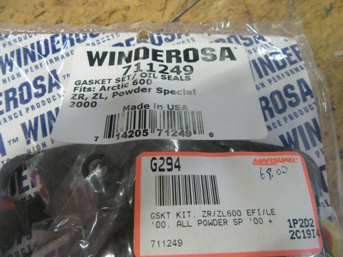 NUEVO JUEGO DE JUNTAS WINDEROSA CON SELLOS DE ACEITE #711249 (ARCTIC CAT 600CC ZR/ZL) Artículo #3855 - Imagen 3 de 4