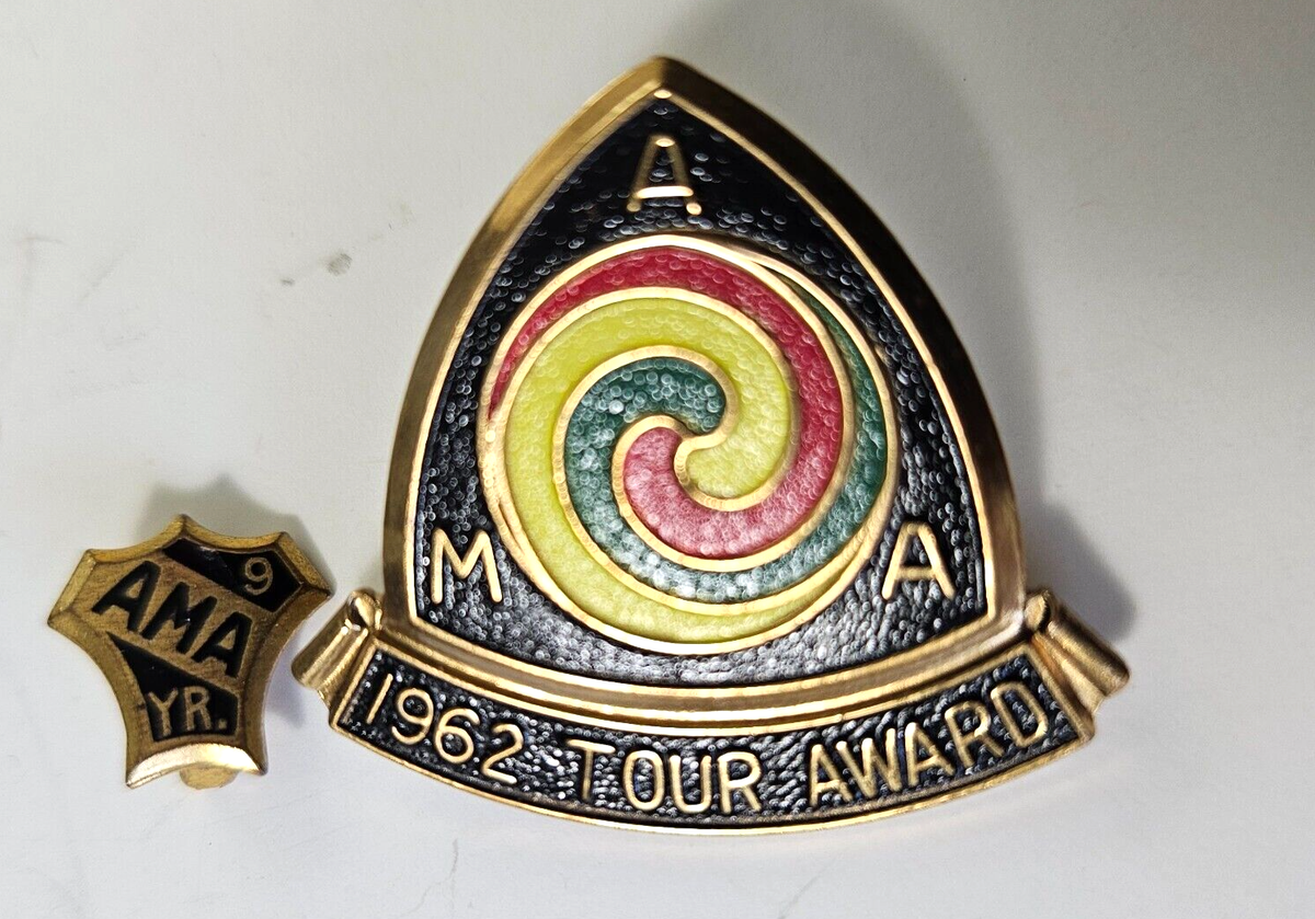Beautiful Near Mint Original 1962 AMA Motorcycle Gypsy Tour