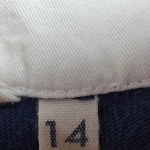 Seasalt Cornwall Raglan Top Women's Size 14 Blue White Striped Long Sleeve - Picture 4 of 9