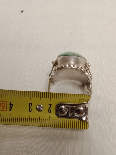 Anello In Argento 925 Con Turchese - Picture 16 of 18