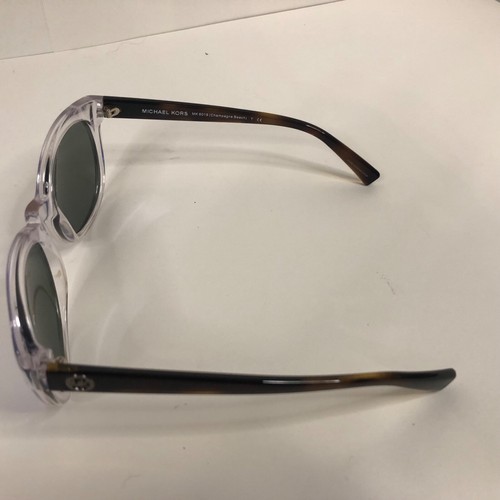 Michael Kors MK6019 Sonnenbrille champagnerfarben Strand klares Gestell & blaue verspiegelte Gläser - Bild 6 von 8