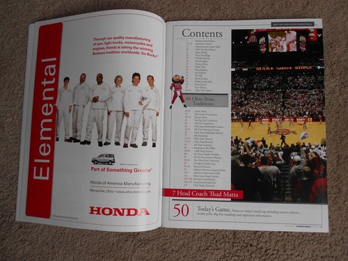2008 Ohio State Iowa Basketball Program Schedule Magnet Jon Diebler Evan Turner - Picture 5 of 5
