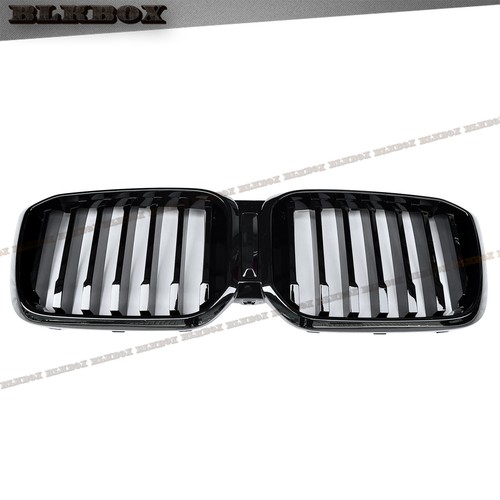 FIT BMW 2022 X3 X4 G01LCI G02LCI KIDNEY GRILLE SINGLE SLANT GLOSS BLACK CAMERA - Picture 3 of 4