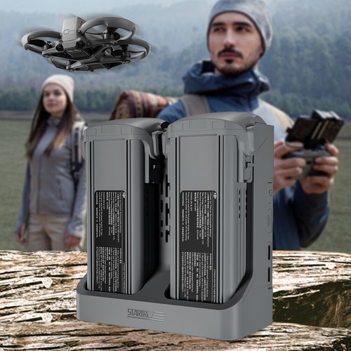 For DJI Air 3S/Air 3 Fast USB Charging Hub 2-Channel Battery Charger Accessories - Picture 5 of 12