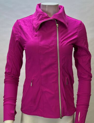 Jofit Women's Thumbhole Jacket Coat Golf Bridge Pink Zip Size S NWD - Afbeelding 1 van 6