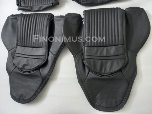 Best fit for Chevy Corvette C5 Sports seat cover Synthetic Leather - Black - Picture 3 of 6