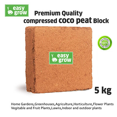 5Kg CocoPeat Block Premium Coir Peat Organic Plant Growth Medium Nutrifield