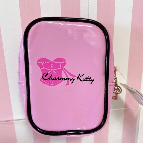 Sanrio Charmmy Charmy Kitty Bag Pouch Case Enamel Pink Wink Character Kawaii JP - Picture 9 of 24