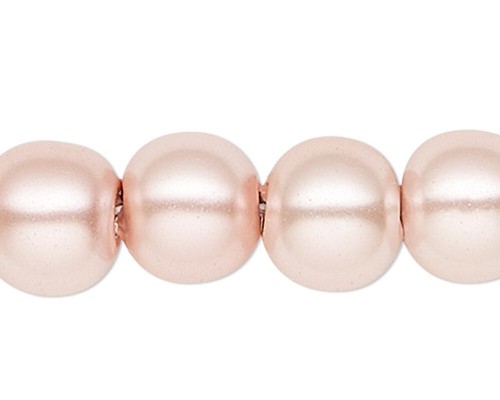 1 Strand Hemalyke Magnetic Rose Pink 6mm Pearl Beads with 0.5-1.5mm Hole * - Picture 1 of 2