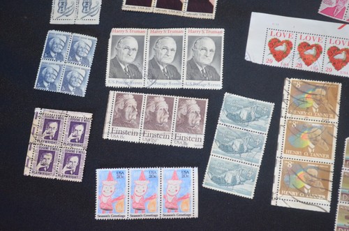 US STAMPS Blocks and Groups of 3 Historical figures mixed lot - Picture 5 of 11