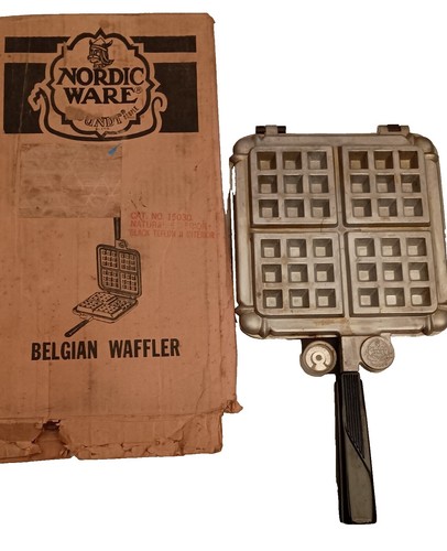 NORDIC WARE BELGIAN WAFFLER ワッフルメーカー Original Stovetop Belgian Waffler | Cast Aluminum Cookware