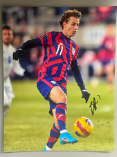 Team USA Brenden Aaronson Signed Autograph 11x14 Photo COA #8 Team USA Brenden Aaronson Signed Autograph 11x14 Photo COA #8