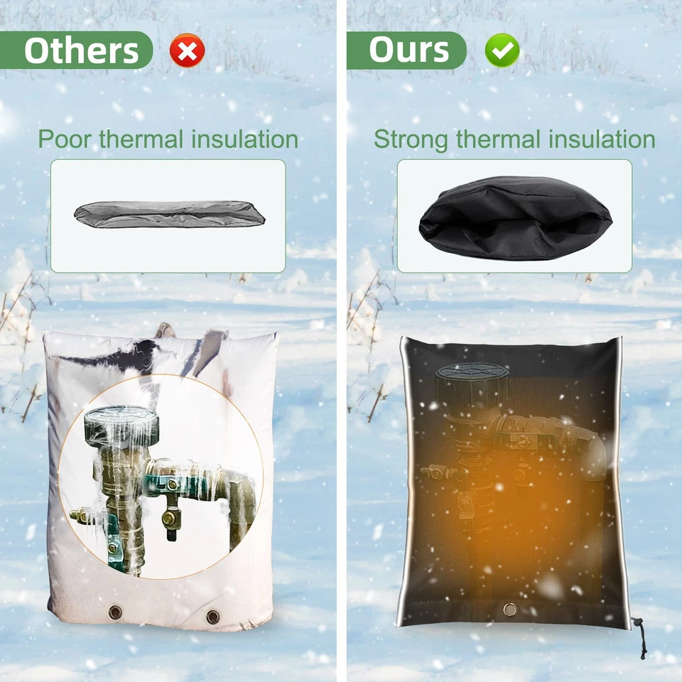 Cubierta aislante preventiva de reflujo exterior 8 capas 900D con tira reflectante Foto 3 de 4