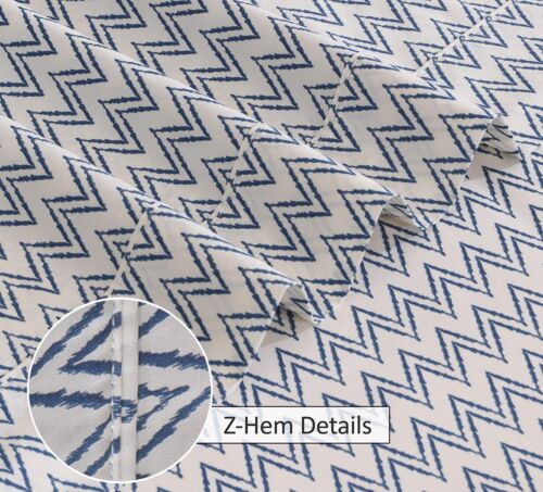 4 Piece 100% Cotton Sheet Set Deep Pocket 200 Thread Count Cozy Soft Bed Sheets - Picture 196 of 331