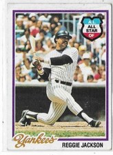 1978 Topps Reggie Jackson All Star card #200-Ex corner wear
