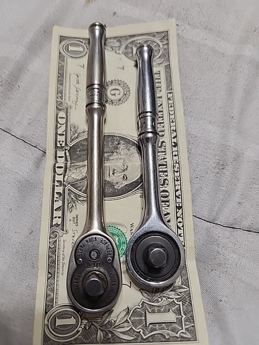 Lot 2 Snap On TM75A TM739 1/4" Ratchet Long Handle and Short Handle USED - Picture 11 of 20