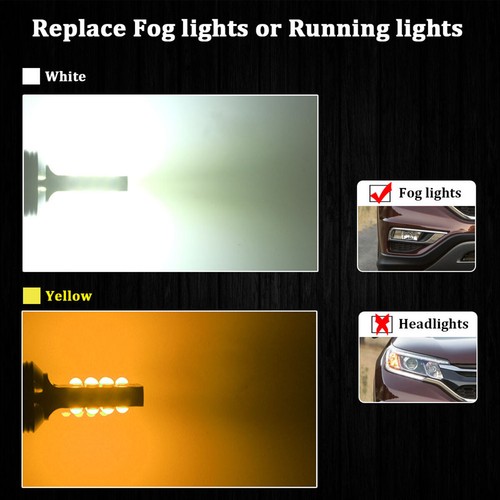 H10 9145 Amber Yellow LED Bulb SMD 3030 Fog Light Plug N Play for Ford F-150 - Picture 9 of 10