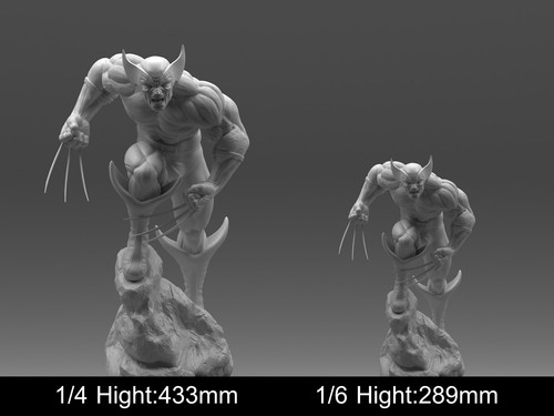 Wolverine Steel Super X Man Unpainted Unassembled 3D printed Kit Resin Model GK - Picture 4 of 8
