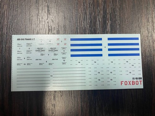 Decals Stencils american Air-to-Air Missile AIM-54A Phoenix 1:48 FOXBOT 48-080 - Picture 24 of 24