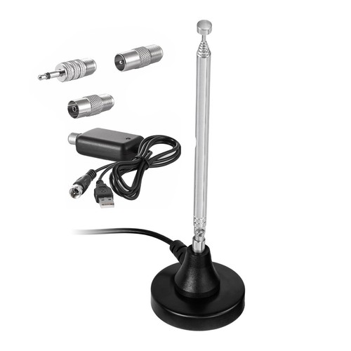 DAB FM Radio Antenna Digital Telescopic Indoor Antenna with Magnetic Base - Picture 1 of 12