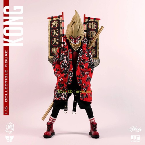 JT STUDIO Street Mask Series Kong Monkey King 1/6 Action Figure Model In Stock - Picture 2 of 8
