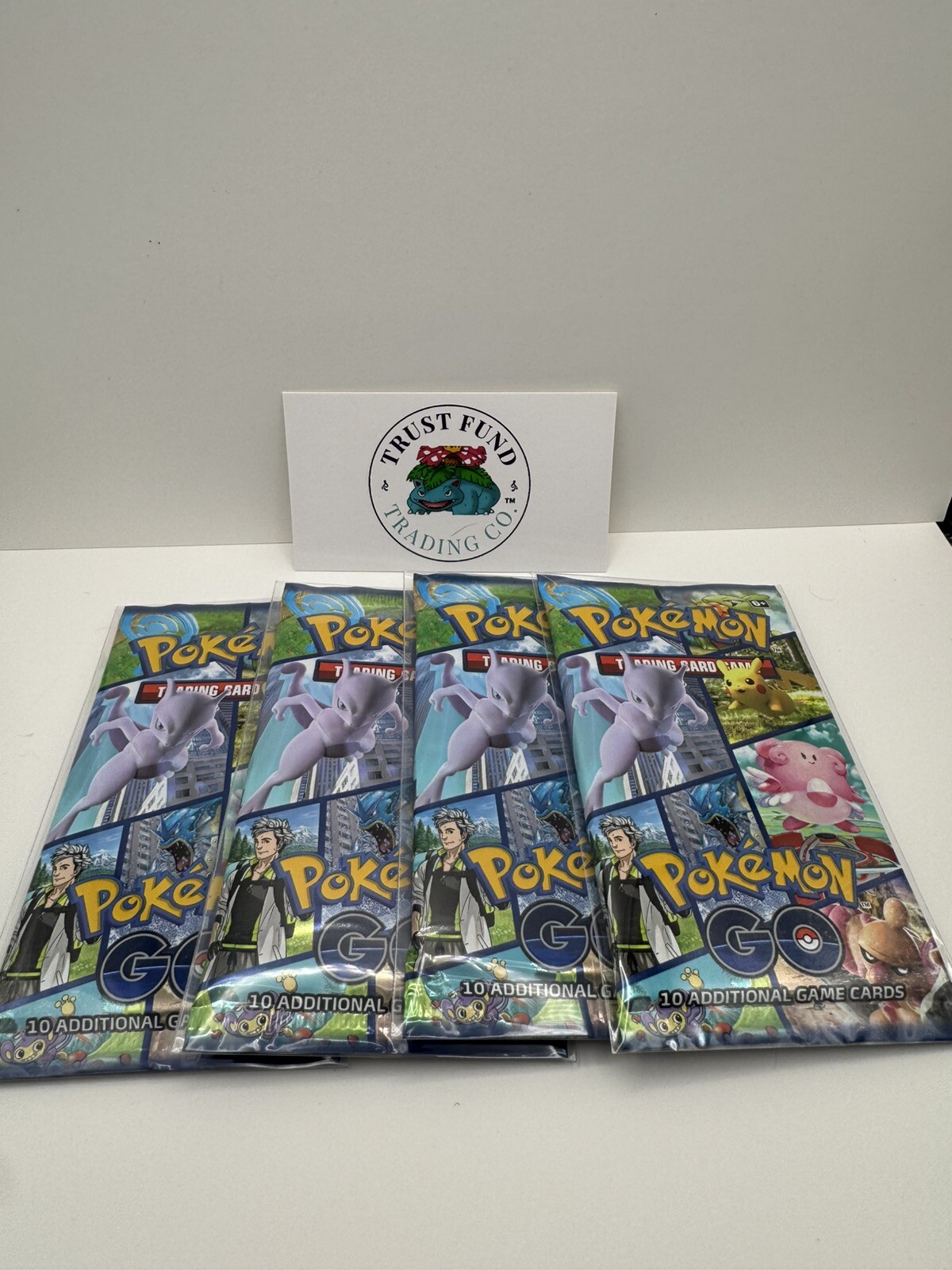 4 Pokemon TCG Pokemon Go Booster Packs Lot Factory Sealed Booster Packs NEW