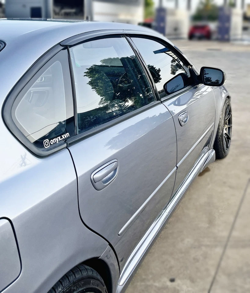 Fits SUBARU LIBERTY SEDAN (03-09) Window Side Visors Door Weathershields 4pcs - image 3 of 3