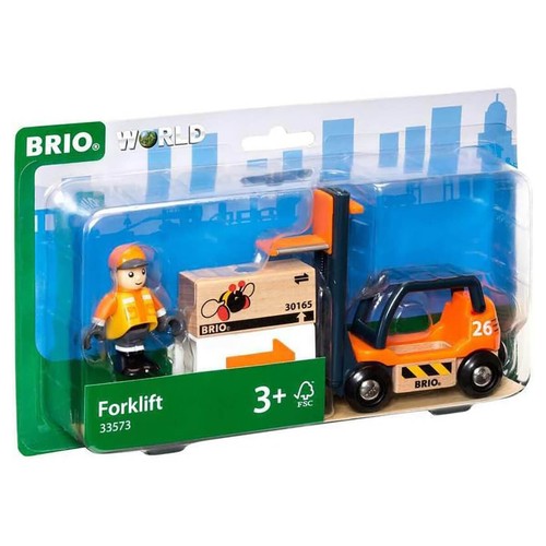 BRIO World - Gabelstapler Zubehör für Holzeisenbahn Set Kinder Spielzeug ab 3+ - Bild 1 von 4