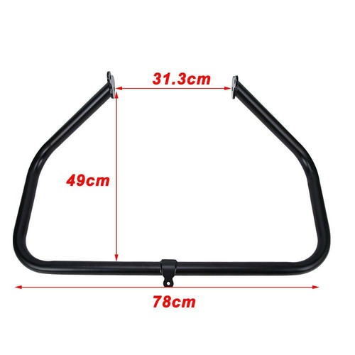 Barra de choque protectora de motor negra apta para Harley Touring FLHX FLHXSE FLHR 2009-2022 - Imagen 6 de 12