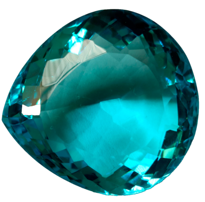 #ad AAA 86. Ct. Large Blue Swiss Topaz Pear Cut Loose Gemstone Gift for Pendant Her $50.39