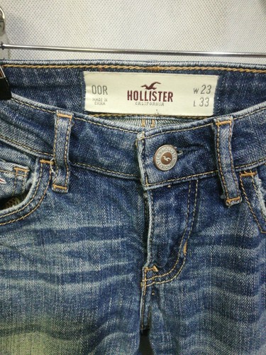 Hollister Distressed Jeans Size 00R Waist W23x33L - Picture 2 of 8
