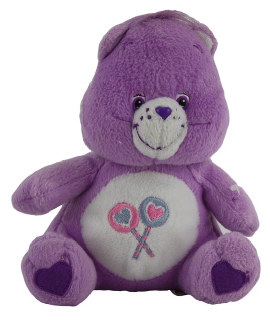 Care Bears Share Bear Lilac Lollipops Plush Stuffed 7