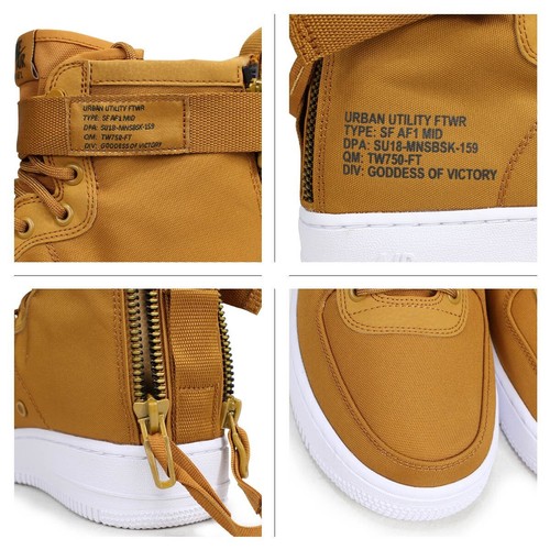 Nike SF Air Force 1 Mid - 2017 AF1 - Special Forces Desert - Reino Unido 8 (UE 42,5) EE. UU. 9 - Imagen 13 de 13
