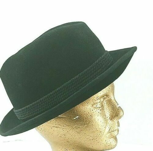 Vintage CHAMP Fedora Bowler Derby Hat Size 7 1/8 Felt Satin Vintage CHAMP Fedora Bowler Derby Hat Size 7 1/8 Felt Satin