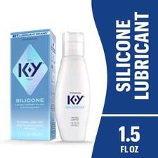 K-Y  Deluxe Silicone-Based Lubricant 1.5 fl. oz. New Sealed