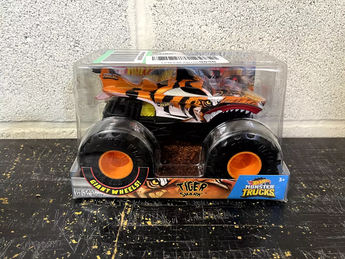 Hot Wheels Monster Trucks Tiger Shark, 1:24 Scale die cast