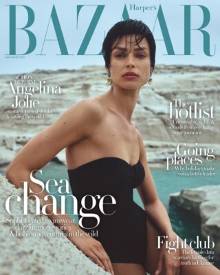Harper's Bazaar Magazine, Angelina Jolie, Juliet Nicolson, TS Eliot, July 2022