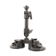 Delkin Devices Fat Gecko Dual Suction Camera Mount (DDMOUNT-SUCTION), black 3...