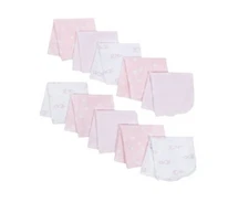 Wonder Nation Baby Girl 10-Pack Light Pink Lamb Terry Washcloths