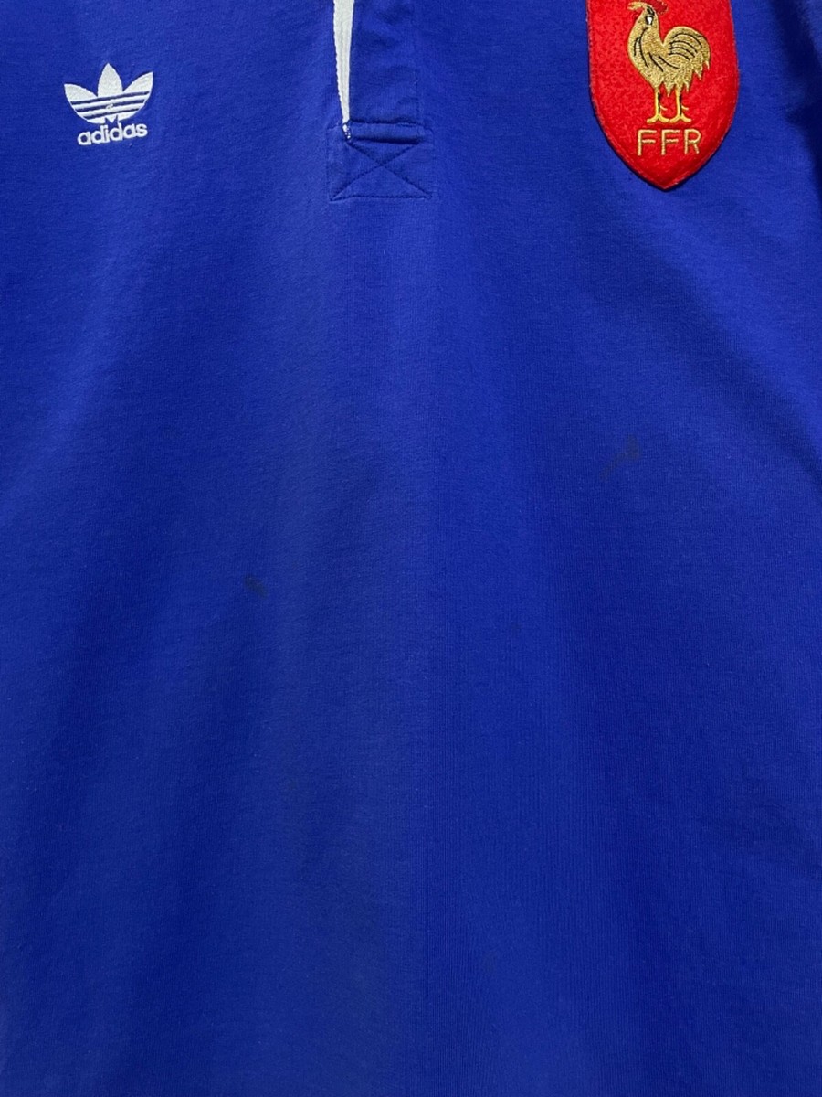 ウェア vintage adidas France rugby FFR Vintage Adidas Men's French Rugby Red Away Jersey FFR / XV