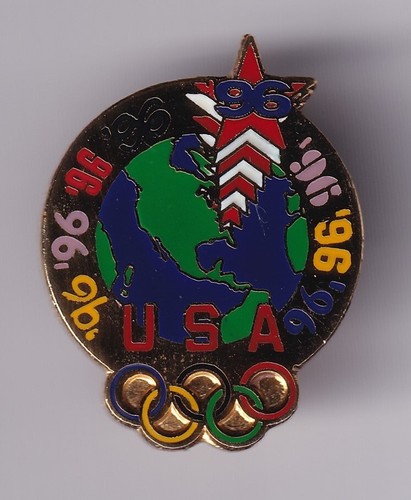 RARE PINS PIN'S .. OLYMPIQUE OLYMPIC ATLANTA 1996 USA TEAM OF WORLD & STARS ~25