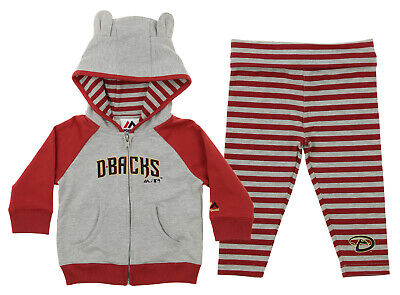 Majestic MLB Little Girls Cleveland Indians Great Catch Hoodie and Pant Set