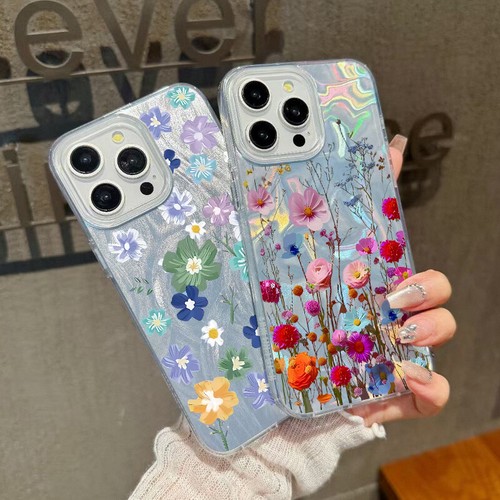Case For iPhone 16 15 Pro Max 14 13 12 11 ShockProof Flower Hard PC Phone Cover - Picture 5 of 9