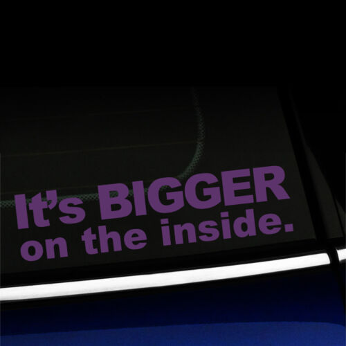 It's bigger on the inside - Funny Sticker Decal for MINI Cooper - Choose color! - Picture 25 of 26