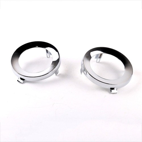 For Subaru Forester 2009-2013 2PCS Front Chrome Fog Light Lamp Cover Trim Ring - Picture 4 of 6