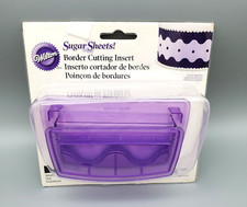 Wilton Baking Supplies NIP Border Cutting Insert Waves Decorating Sugar Sheets