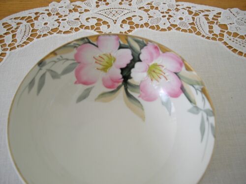 Cuenco vintage Noritake AZALEA 4 1/2" ~ flores rosadas pintadas a mano Japón ~ - Imagen 2 de 8