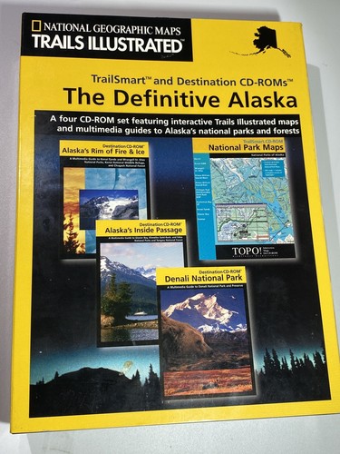 NATIONAL GEOGRAPHIC THE DEFINITIVE ALASKA ILLUSTRATED TRAILSMART CD-ROMs SEALED - Picture 6 of 24