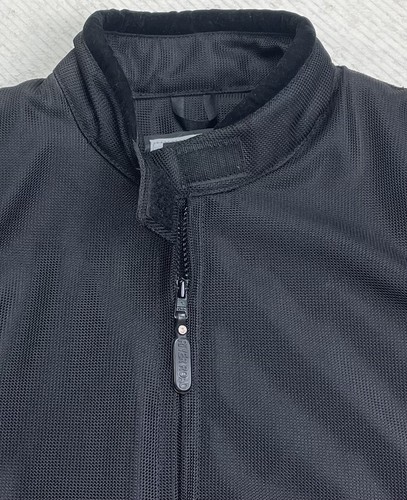 River Road Motorcycle Jacket Womens M Black Lined Padded Mesh Armored Reflective - Picture 3 of 12